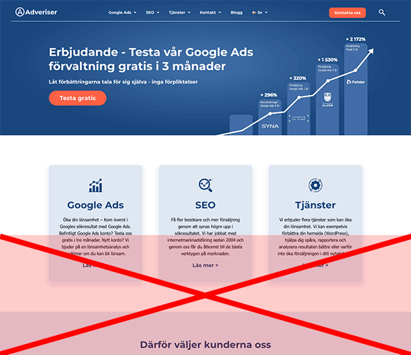 Så gör du landningssidan bättre